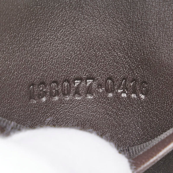 グッチ GGスプリーム シェリーライン キーケース 6連 138077 ベージュ ブラウン PVC レザー レディース GUCCI 【中古】