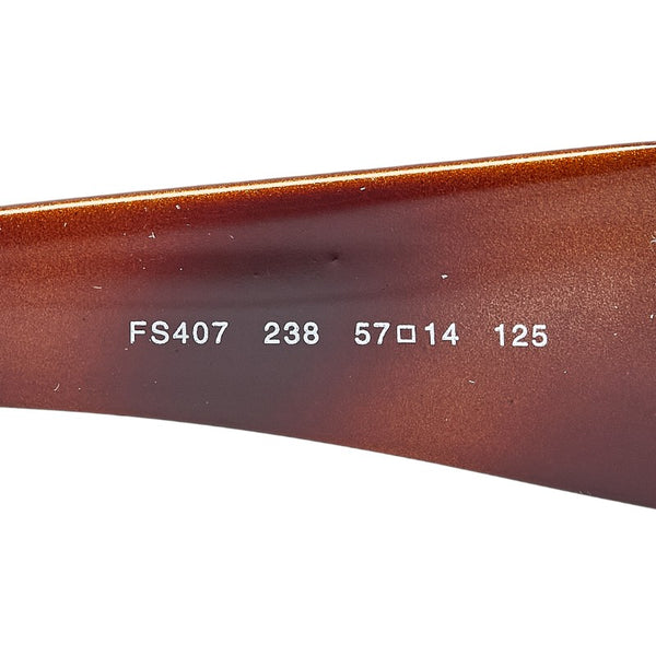 フェンディ ズッカ サングラス FS407 ブラウン プラスチック レディース FENDI 【中古】