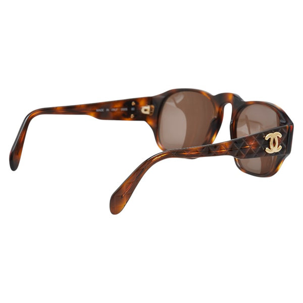 シャネル ココマーク マトラッセ サングラス ブラウン プラスチック レディース CHANEL 【中古】