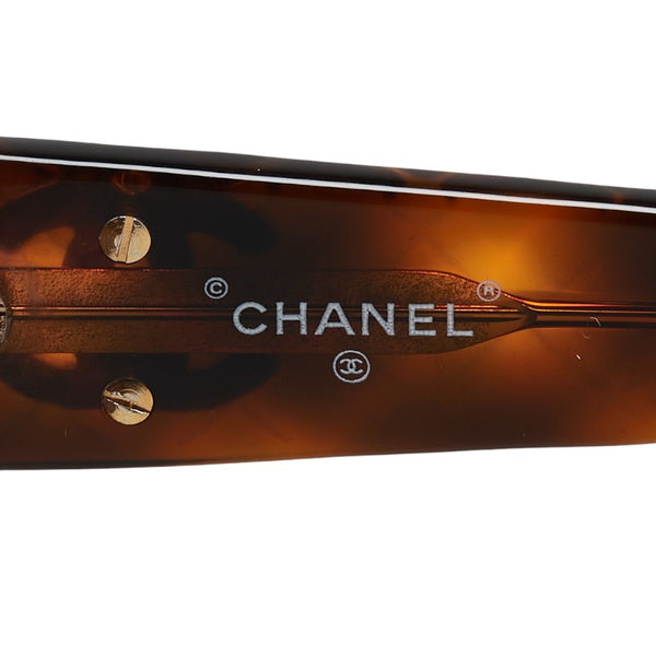 シャネル ココマーク マトラッセ サングラス ブラウン プラスチック レディース CHANEL 【中古】