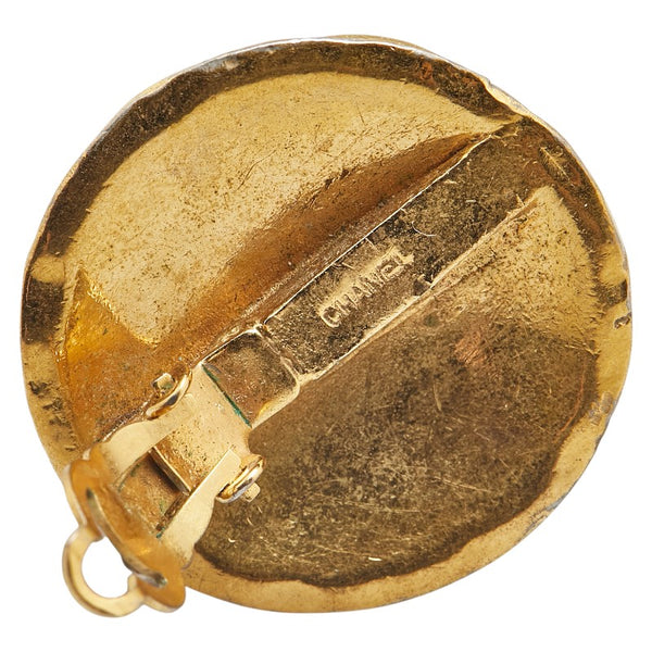 シャネル ココマーク マトラッセ イヤリング ゴールド メッキ レディース CHANEL 【中古】