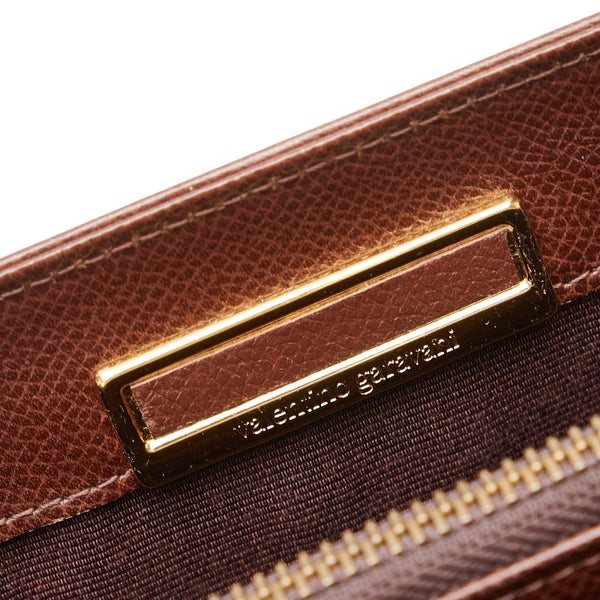 ヴァレンチノ ハンドバッグ ショルダーバッグ 2WAY ブラウン レザー レディース Valentino 【中古】