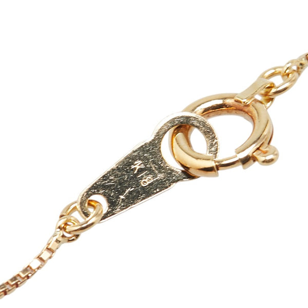 K18PG ピンクゴールド ダイヤ0.50ct ペンダントネックレス レディース 【中古】