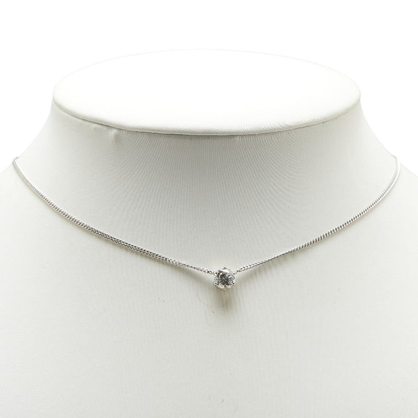 Pt850 プラチナ ダイヤ1.02ct 1P ペンダントネックレス レディース 【中古】