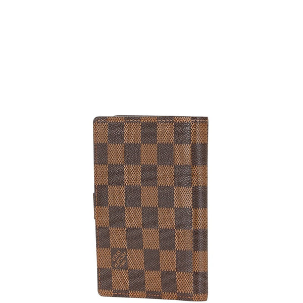 ルイ ヴィトン ダミエ アジェンダPM 手帳カバー R20700 ブラウン PVC レザー レディース LOUIS VUITTON 【中古】