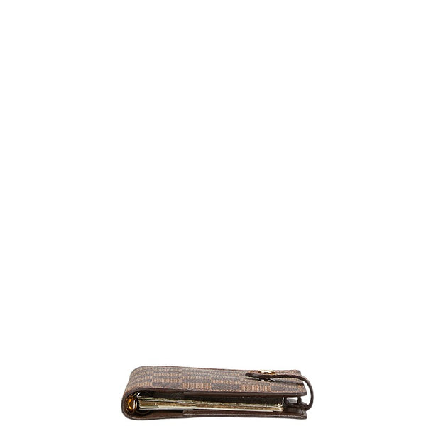 ルイ ヴィトン ダミエ アジェンダPM 手帳カバー R20700 ブラウン PVC レザー レディース LOUIS VUITTON 【中古】