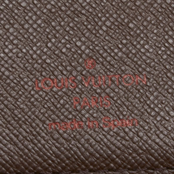 ルイ ヴィトン ダミエ アジェンダPM 手帳カバー R20700 ブラウン PVC レザー レディース LOUIS VUITTON 【中古】