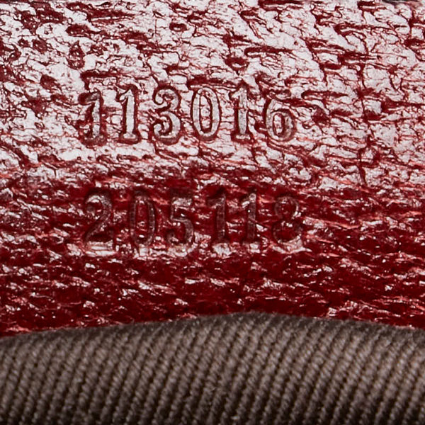 グッチ GGキャンバス ハンドバッグ トートバッグ 113016 ベージュ パープル キャンバス レザー レディース GUCCI 【中古】