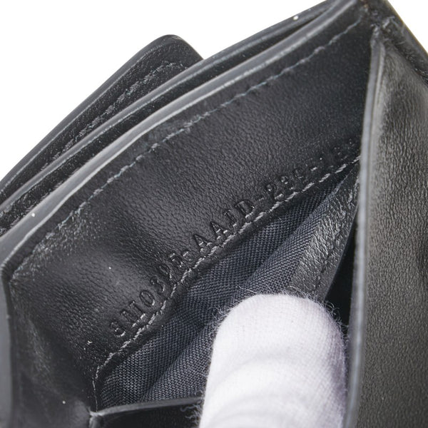 フェンディ バゲット マイクロ 三つ折り財布 ブラック レザー レディース FENDI 【中古】