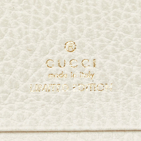 グッチ GGスプリーム カードケース 474748 ベージュ アイボリー レザー PVC レディース GUCCI 【中古】