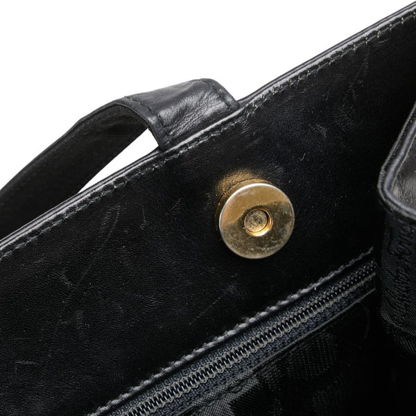 サルヴァトーレフェラガモ ヴァラ トートバッグ ワンショルダーバッグ BA21 2530 ブラック レザー レディース Salvatore Ferragamo 【中古】