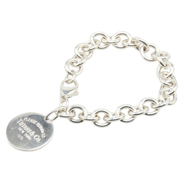 ティファニー リターン トゥ ティファニー ラウンドプレート ブレスレット SV925 シルバー レディース TIFFANY&Co. 【中古】