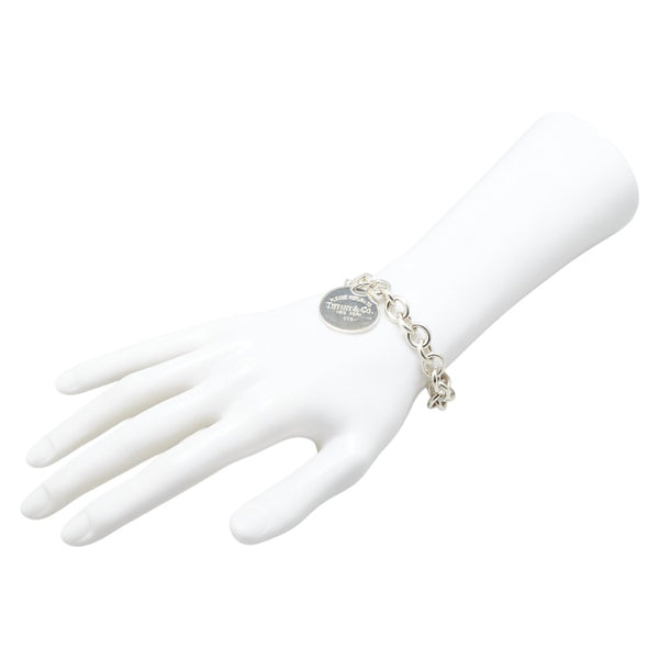 ティファニー リターン トゥ ティファニー ラウンドプレート ブレスレット SV925 シルバー レディース TIFFANY&Co. 【中古】