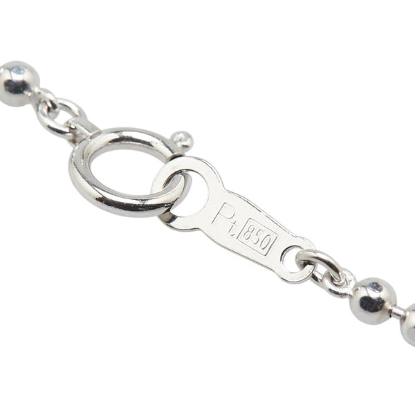 Pt900 プラチナ Pt850 プラチナ ダイヤ1.00ct ネックレス レディース 【中古】