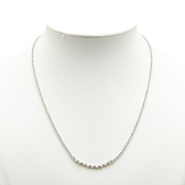 Pt900 プラチナ Pt850 プラチナ ダイヤ1.00ct ネックレス レディース 【中古】