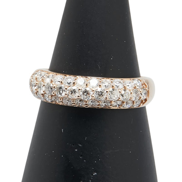 K18PG ピンクゴールド ダイヤ1.00ct リング 指輪 レディース 12号 【中古】