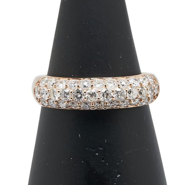K18PG ピンクゴールド ダイヤ1.00ct リング 指輪 レディース 12号 【中古】