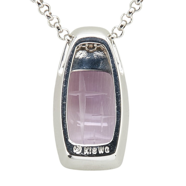 タサキ K18WG ホワイトゴールド アメジスト ネックレス レディース TASAKI 【中古】
