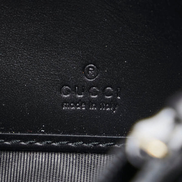 グッチ グッチシマ リボン 長財布 388679 ブラック レザー レディース GUCCI 【中古】