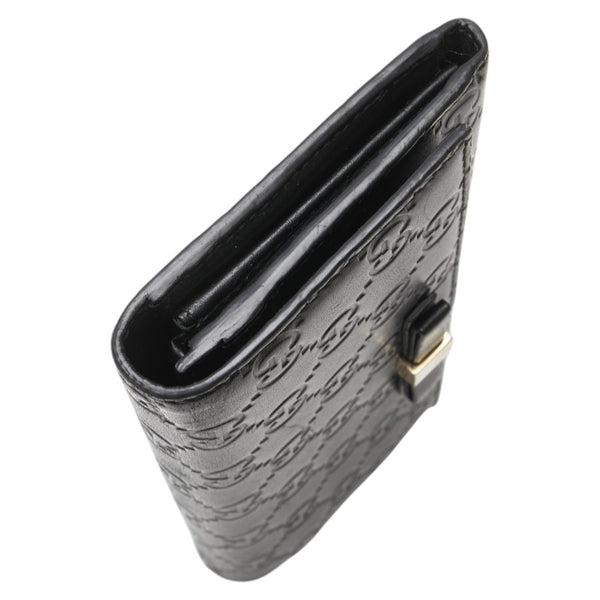 グッチ グッチシマ リボン 長財布 388679 ブラック レザー レディース GUCCI 【中古】