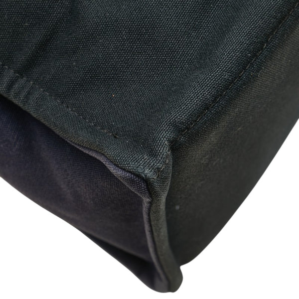 エルメス フールトゥGM ハンドバッグ トートバッグ ネイビー ブラック キャンバス レディース HERMES 【中古】