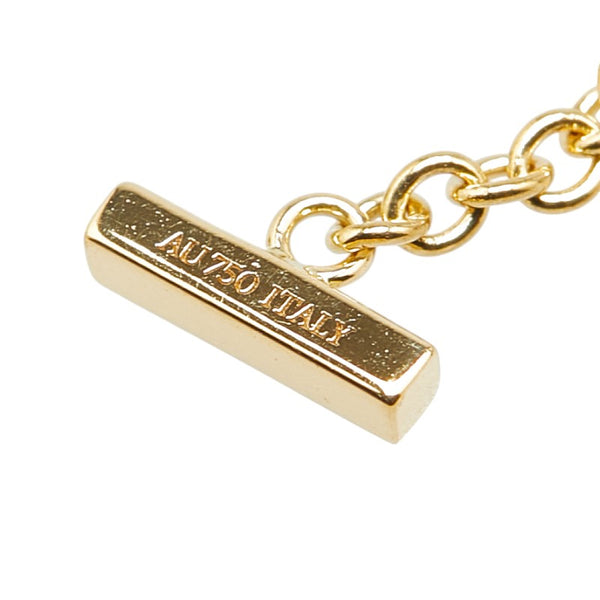 ティファニー Tスマイル ミディアム ブレスレット K18YG イエローゴールド レディース TIFFANY&Co. 【中古】