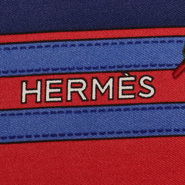 エルメス カレ80 ロープ ベルト タッセル スカーフ レッド グリーン マルチカラー シルク レディース HERMES 【中古】