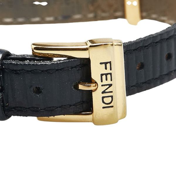 フェンディ チェンジベルト カメレオン 8色 腕時計 640L クオーツ シルバー文字盤 メッキ レザー レディース FENDI 【中古】