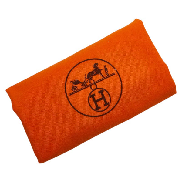エルメス サックマリーン レシーフMM ワンショルダーバッグ オレンジ コットン レディース HERMES 【中古】
