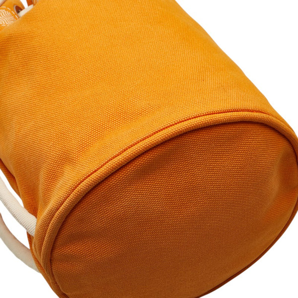エルメス サックマリーン レシーフMM ワンショルダーバッグ オレンジ コットン レディース HERMES 【中古】