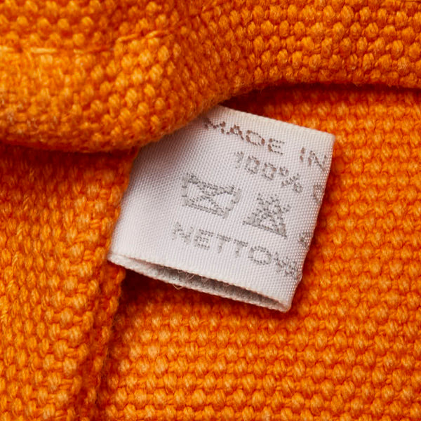 エルメス サックマリーン レシーフMM ワンショルダーバッグ オレンジ コットン レディース HERMES 【中古】