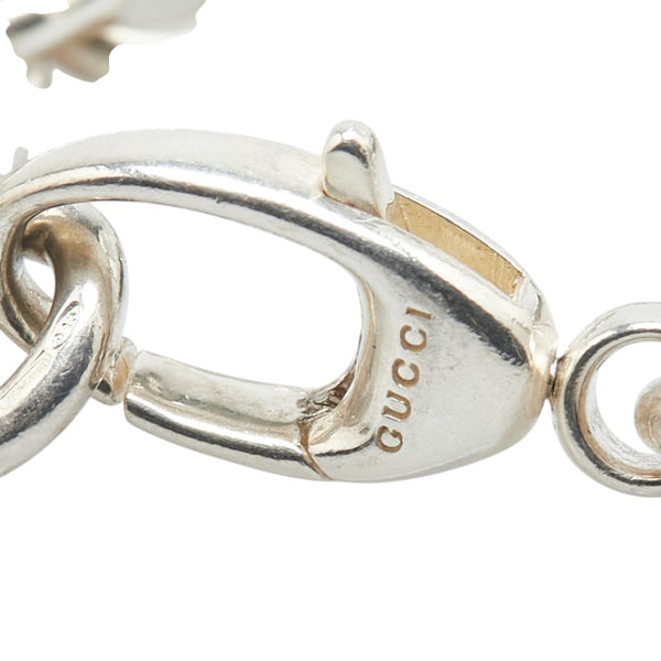 グッチ ロゴプレート ブレスレット #19 SV925 シルバー レディース GUCCI 【中古】