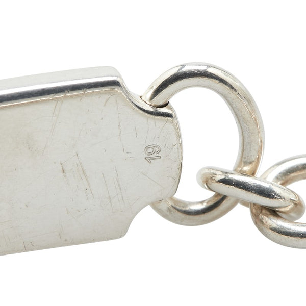 グッチ ロゴプレート ブレスレット #19 SV925 シルバー レディース GUCCI 【中古】