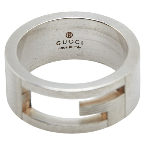 グッチ ブランデッドG リング 指輪 #12 SV925 シルバー レディース GUCCI 【中古】