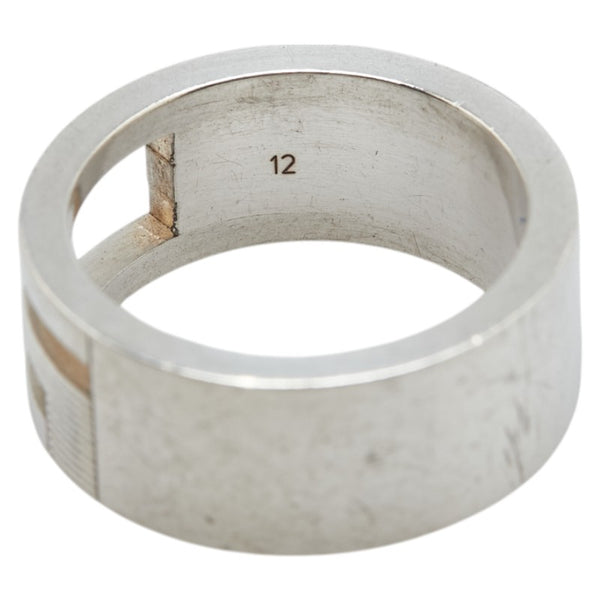 グッチ ブランデッドG リング 指輪 #12 SV925 シルバー レディース GUCCI 【中古】