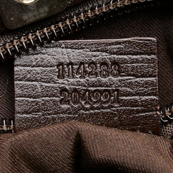 グッチ GGスプリーム トートバッグ ハンドバッグ 114288 ベージュ ブラウン PVC レザー レディース GUCCI 【中古】