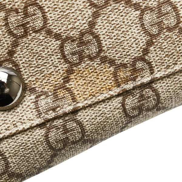 グッチ GGスプリーム トートバッグ ハンドバッグ 114288 ベージュ ブラウン PVC レザー レディース GUCCI 【中古】