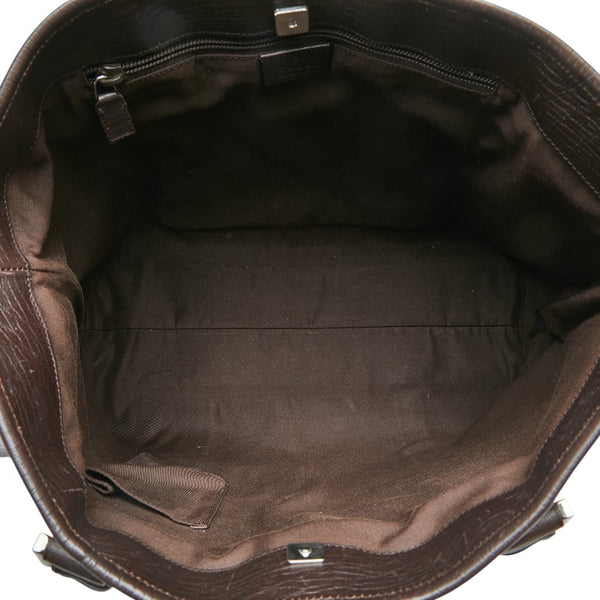 グッチ GGスプリーム トートバッグ ハンドバッグ 114288 ベージュ ブラウン PVC レザー レディース GUCCI 【中古】