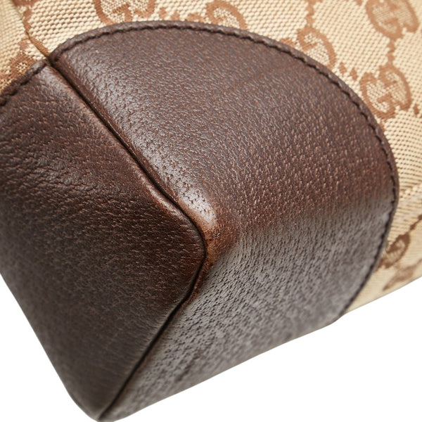 グッチ GGキャンバス 斜め掛け ショルダーバッグ 114273 ブラウン キャンバス レザー レディース GUCCI 【中古】