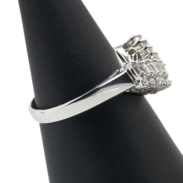 ノーブランド Pt900 プラチナ ダイヤ0.34ct リング 指輪 レディース no brand 11号 【中古】