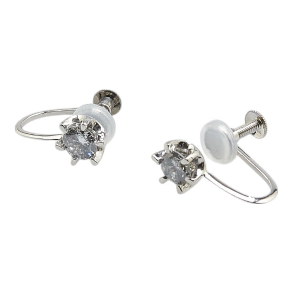 ノーブランド Pt900 プラチナ ダイヤ0.50ct イヤリング レディース no brand 【中古】
