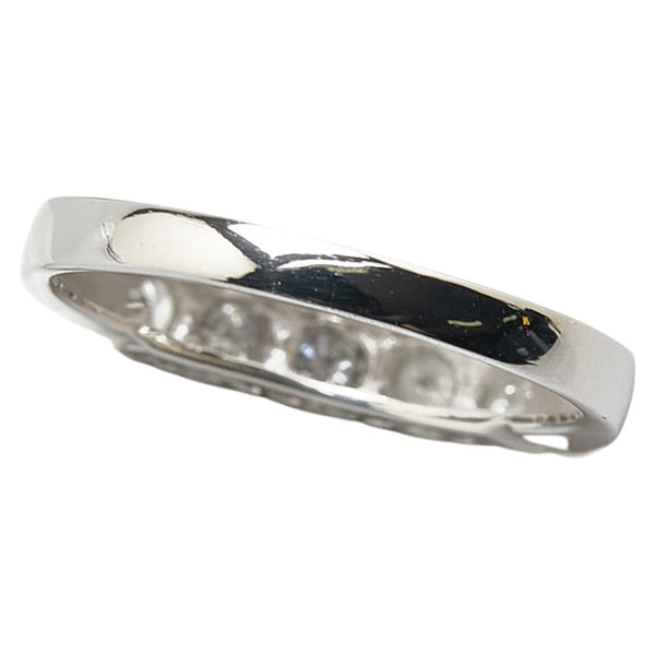 ノーブランド Pt900 プラチナ ダイヤ0.35ct 一文字 リング 指輪 レディース no brand 10.5号 【中古】