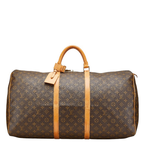 ルイ ヴィトン モノグラム キーポル50 ボストンバッグ トラベルバッグ M41426 ブラウン PVC レザー レディース LOUIS VUITTON 【中古】