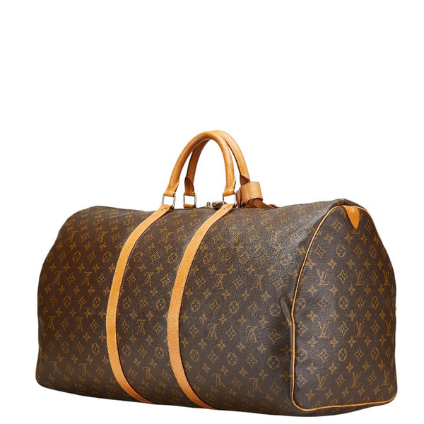 ルイ ヴィトン モノグラム キーポル50 ボストンバッグ トラベルバッグ M41426 ブラウン PVC レザー レディース LOUIS VUITTON 【中古】
