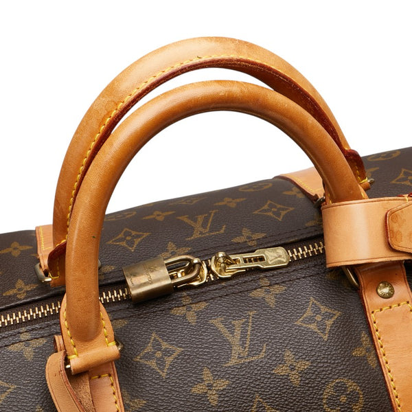 ルイ ヴィトン モノグラム キーポル50 ボストンバッグ トラベルバッグ M41426 ブラウン PVC レザー レディース LOUIS VUITTON 【中古】