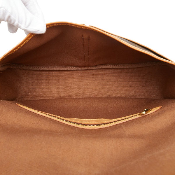 ルイ ヴィトン モノグラム ジベシエールMM 斜め掛け ショルダーバッグ M42247 ブラウン PVC レザー レディース LOUIS VUITTON 【中古】