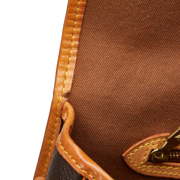 ルイ ヴィトン モノグラム ジベシエールMM 斜め掛け ショルダーバッグ M42247 ブラウン PVC レザー レディース LOUIS VUITTON 【中古】