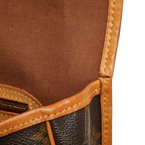 ルイ ヴィトン モノグラム ジベシエールMM 斜め掛け ショルダーバッグ M42247 ブラウン PVC レザー レディース LOUIS VUITTON 【中古】