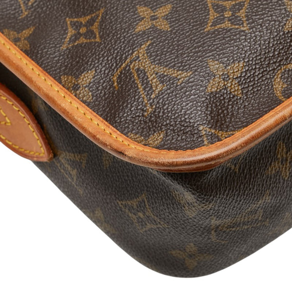 ルイ ヴィトン モノグラム ジベシエールMM 斜め掛け ショルダーバッグ M42247 ブラウン PVC レザー レディース LOUIS VUITTON 【中古】