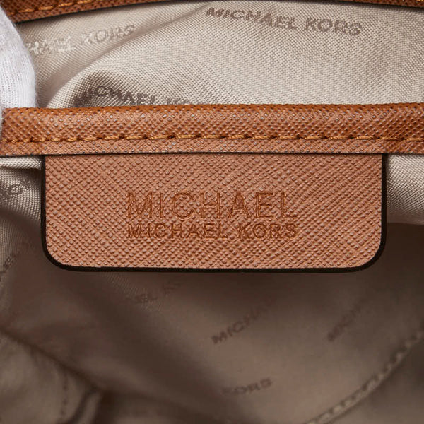 マイケルコース チェーン トートバッグ ブラウン レザー レディース Michael Kors 【中古】